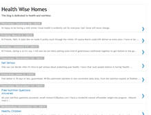 Tablet Screenshot of healthwisehomes.blogspot.com