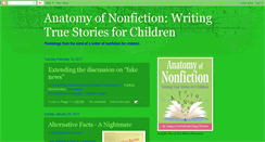 Desktop Screenshot of anatomyofnonfiction.blogspot.com