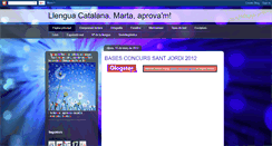 Desktop Screenshot of llenguacatalanamartaaprovam.blogspot.com