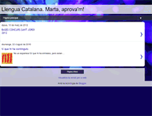 Tablet Screenshot of llenguacatalanamartaaprovam.blogspot.com