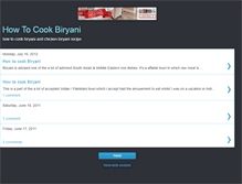 Tablet Screenshot of howtocookbiryani.blogspot.com