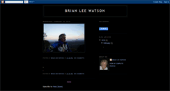 Desktop Screenshot of brianleewatson.blogspot.com