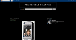 Desktop Screenshot of cellphonechannel.blogspot.com