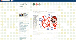 Desktop Screenshot of idrunkthepunch.blogspot.com
