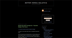 Desktop Screenshot of motorhondamalaysia.blogspot.com