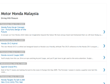 Tablet Screenshot of motorhondamalaysia.blogspot.com