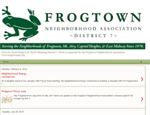 Tablet Screenshot of frogtownmn.blogspot.com