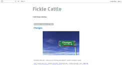 Desktop Screenshot of ficklecattle.blogspot.com