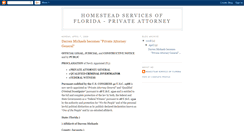 Desktop Screenshot of homesteadservicesoffl.blogspot.com