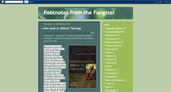 Desktop Screenshot of footnotesfromthefongster.blogspot.com