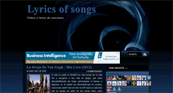 Desktop Screenshot of musicvideolyrics.blogspot.com