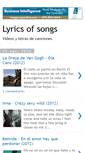 Mobile Screenshot of musicvideolyrics.blogspot.com