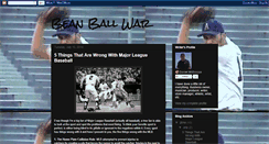 Desktop Screenshot of beanballwar.blogspot.com