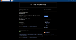 Desktop Screenshot of in-the-worlode.blogspot.com