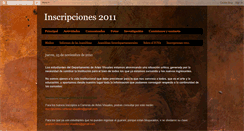 Desktop Screenshot of inscripciones2011.blogspot.com