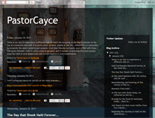 Tablet Screenshot of pastorcayce.blogspot.com