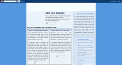 Desktop Screenshot of irstaxrebate.blogspot.com