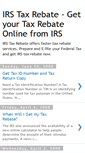 Mobile Screenshot of irstaxrebate.blogspot.com
