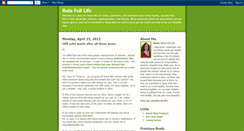 Desktop Screenshot of butafullife.blogspot.com