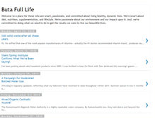 Tablet Screenshot of butafullife.blogspot.com