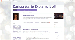 Desktop Screenshot of karissamarieexplainsitall.blogspot.com