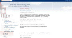 Desktop Screenshot of learningnetworkingtips.blogspot.com