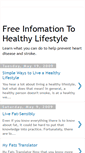 Mobile Screenshot of healthylifestyleinfo.blogspot.com