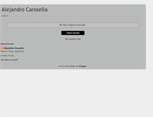 Tablet Screenshot of galeriacarosella.blogspot.com