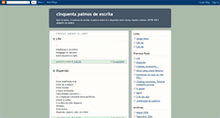 Desktop Screenshot of cinquenta-palmos-de-escrita.blogspot.com