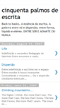 Mobile Screenshot of cinquenta-palmos-de-escrita.blogspot.com