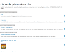 Tablet Screenshot of cinquenta-palmos-de-escrita.blogspot.com