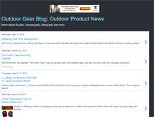 Tablet Screenshot of outdoorgearblog.blogspot.com