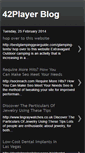 Mobile Screenshot of 42player.blogspot.com