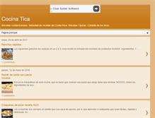 Tablet Screenshot of cocina-consabor.blogspot.com