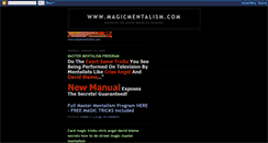 Desktop Screenshot of magicmentalism.blogspot.com