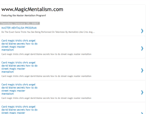 Tablet Screenshot of magicmentalism.blogspot.com