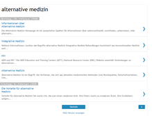 Tablet Screenshot of medizinalternativ.blogspot.com
