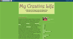 Desktop Screenshot of mycreativelife2.blogspot.com