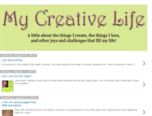 Tablet Screenshot of mycreativelife2.blogspot.com