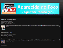 Tablet Screenshot of aparecidanofoco.blogspot.com