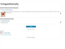 Tablet Screenshot of livingassthetically.blogspot.com