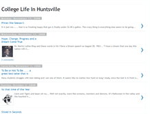 Tablet Screenshot of collegelifeinhuntsville.blogspot.com