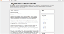 Desktop Screenshot of conjecturesandrefutations.blogspot.com