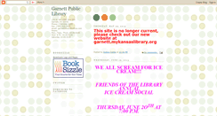 Desktop Screenshot of garnettpubliclibrary.blogspot.com