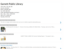 Tablet Screenshot of garnettpubliclibrary.blogspot.com