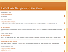 Tablet Screenshot of joelssportsthoughts.blogspot.com