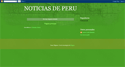 Desktop Screenshot of noticiadeperu.blogspot.com