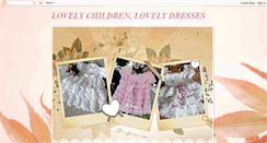 Desktop Screenshot of lovelychildrenlovelydresses.blogspot.com