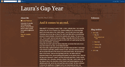 Desktop Screenshot of lauraleesgapyear.blogspot.com