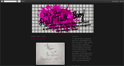 Desktop Screenshot of itsjuststalltalk.blogspot.com